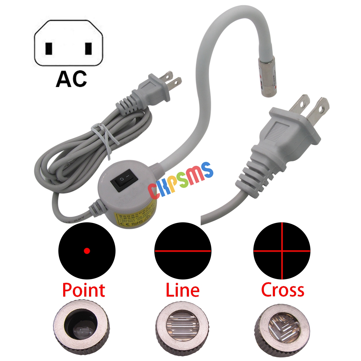 Laser Level Rotary - 110V-120V AC Plug Magnetic Base, 360°