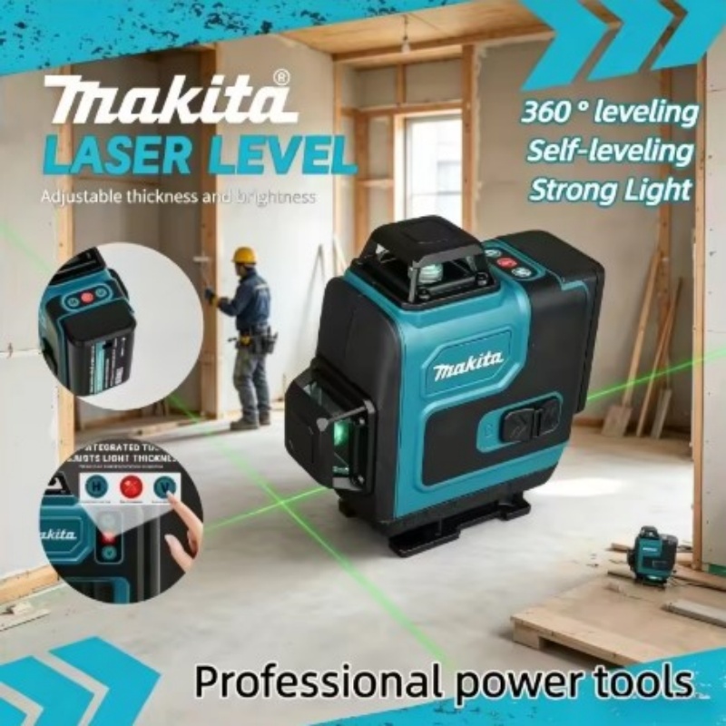 Laser Level Rotary - Makita Cordless Self-Leveling Laser Tool 360