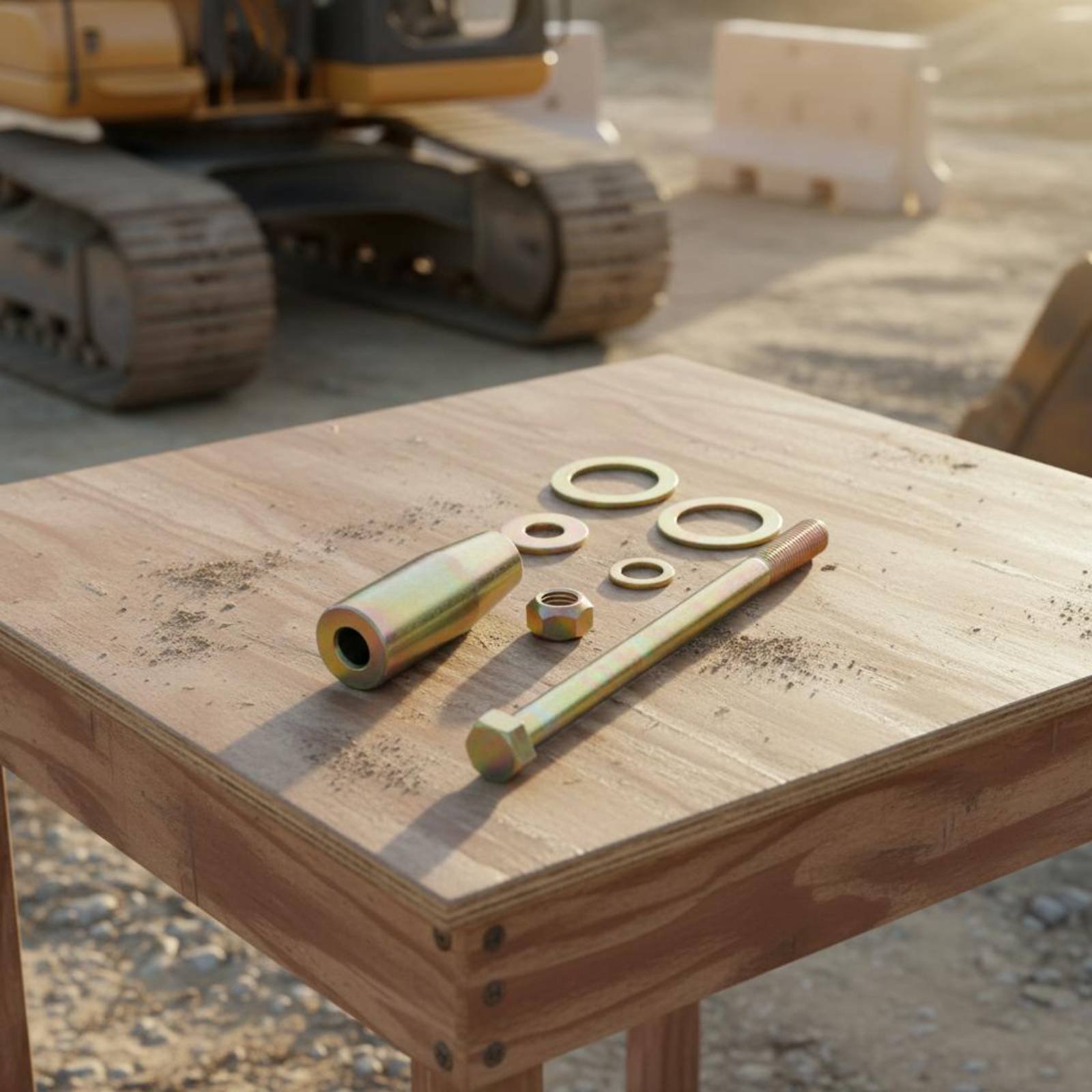 Heavy Equipment Attachments - Attachment Hinge Fastener Set Steel Excavator