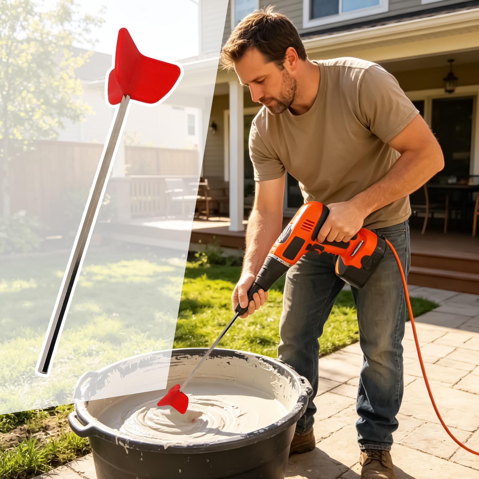 Heavy Equipment Attachments - Paint Stirrer for Drill Quick Heavy