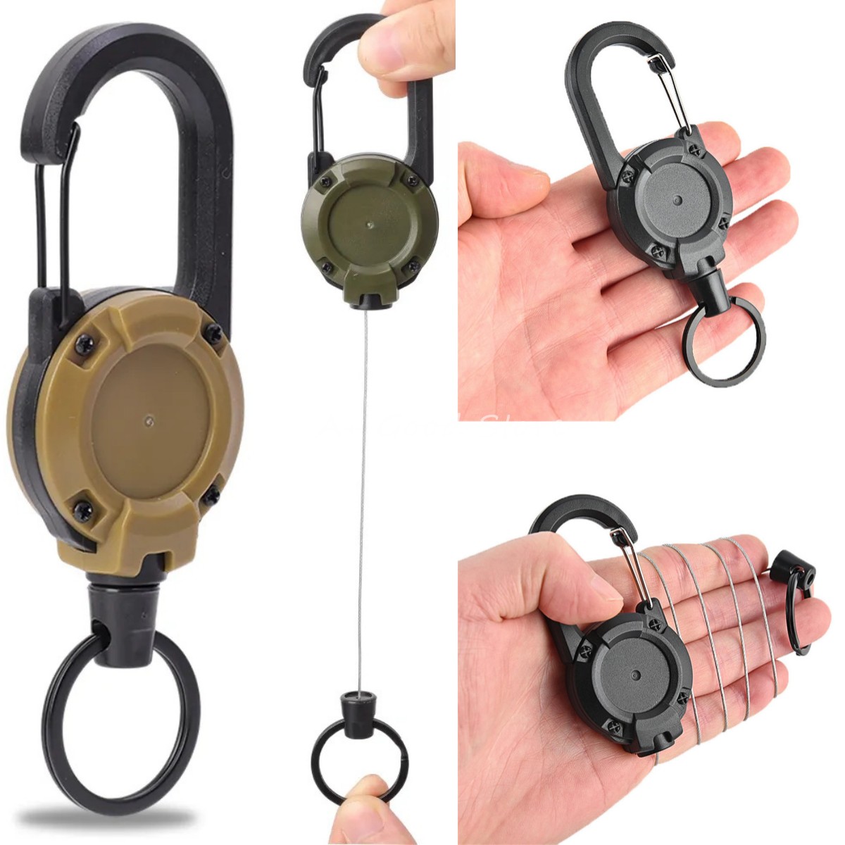 Heavy Equipment Logo - Heavy Duty Retractable Keychain Badge Reel
