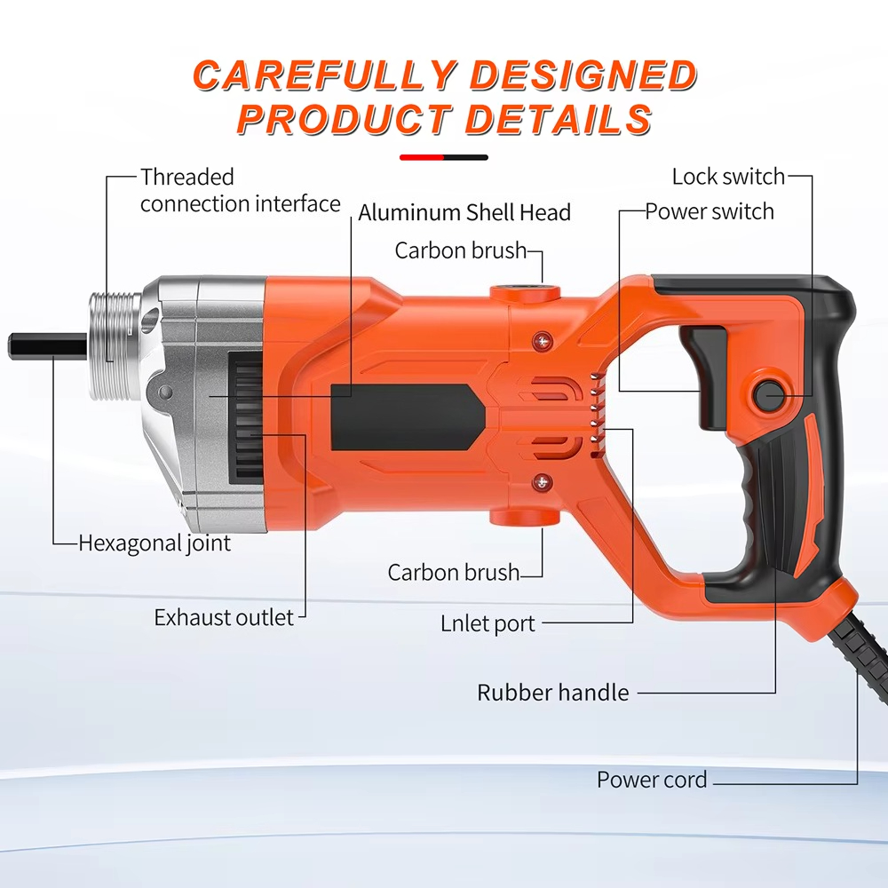 1300W Portable Handheld Variab - Concrete Vibrator avaliação e preço