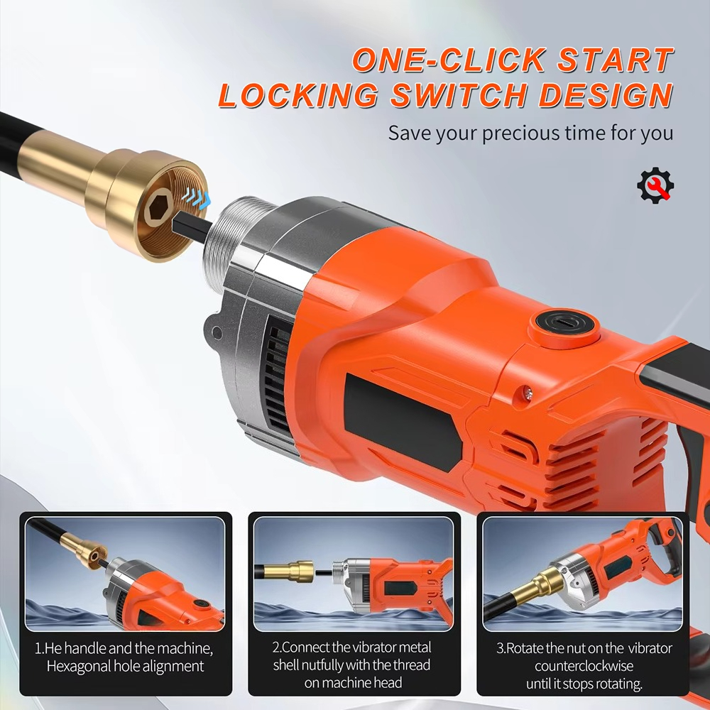 1300W Portable Handheld Variab - Concrete Vibrator avaliação e preço