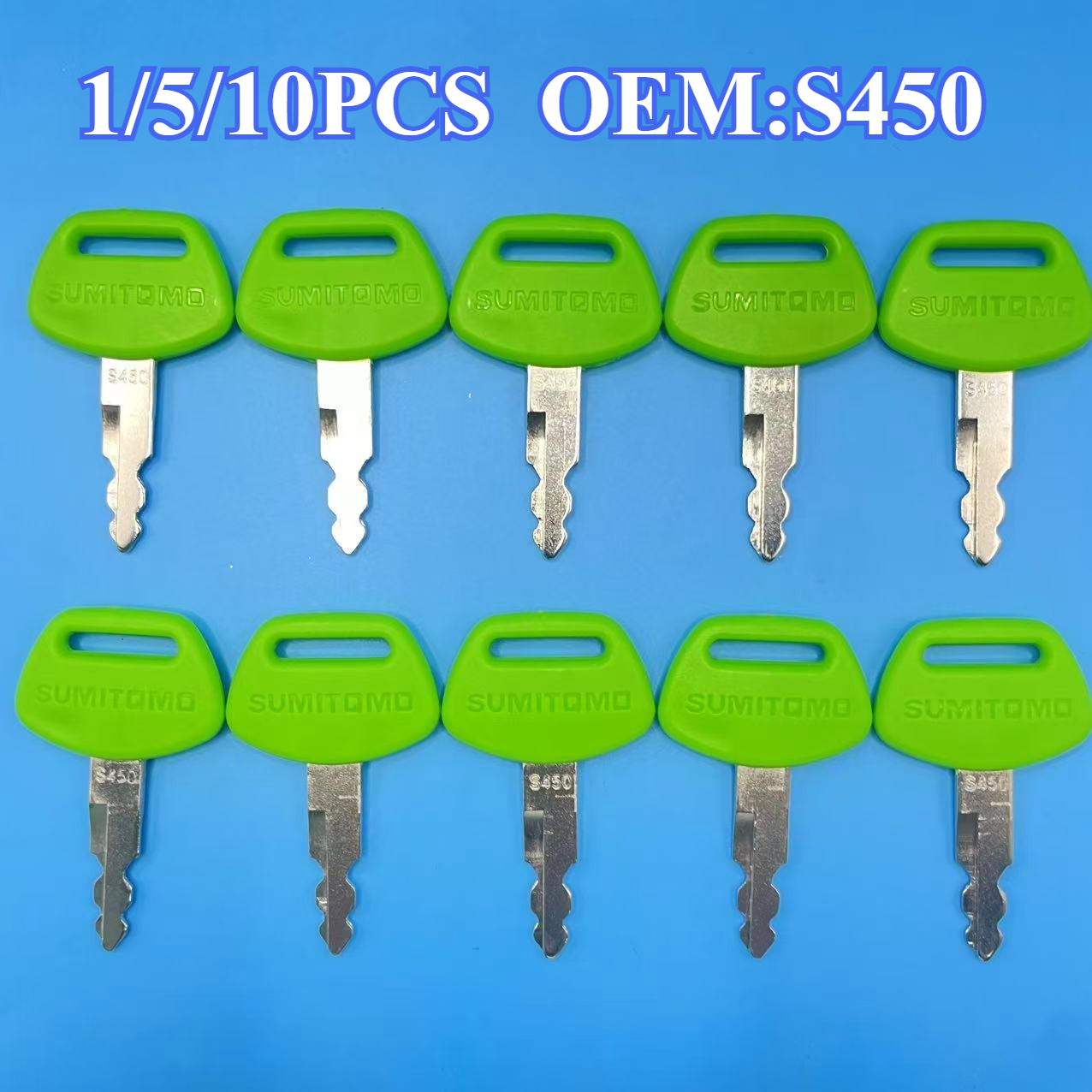 1/5/10PCS Green S450 Excavator - Heavy Equipment Logo avaliação e preço