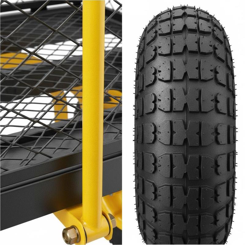 Steel Garden Cart 900 Lbs For  - Heavy Equipment Work avaliação e preço