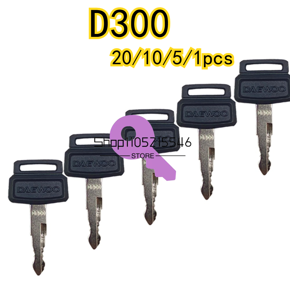 20/10/5/1pcs for D300 Keys Exc - Heavy Equipment Logo avaliação e preço
