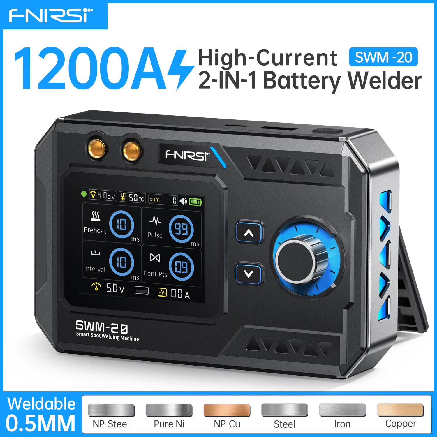 FNIRSI SWM-20 Spot Welder 1200 - Portable Welding Generator avaliação e preço