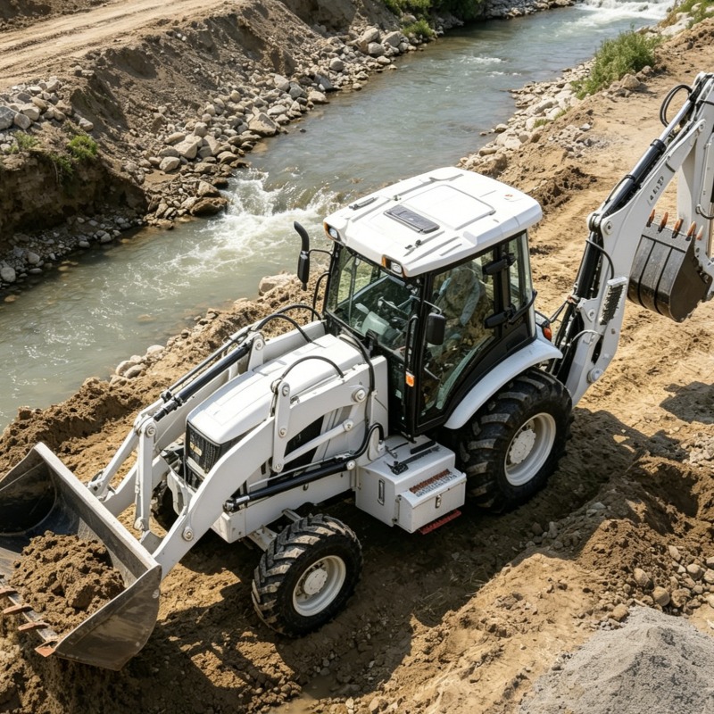 Loader Backhoe Industrial Grad - Heavy Equipment Work avaliação e preço