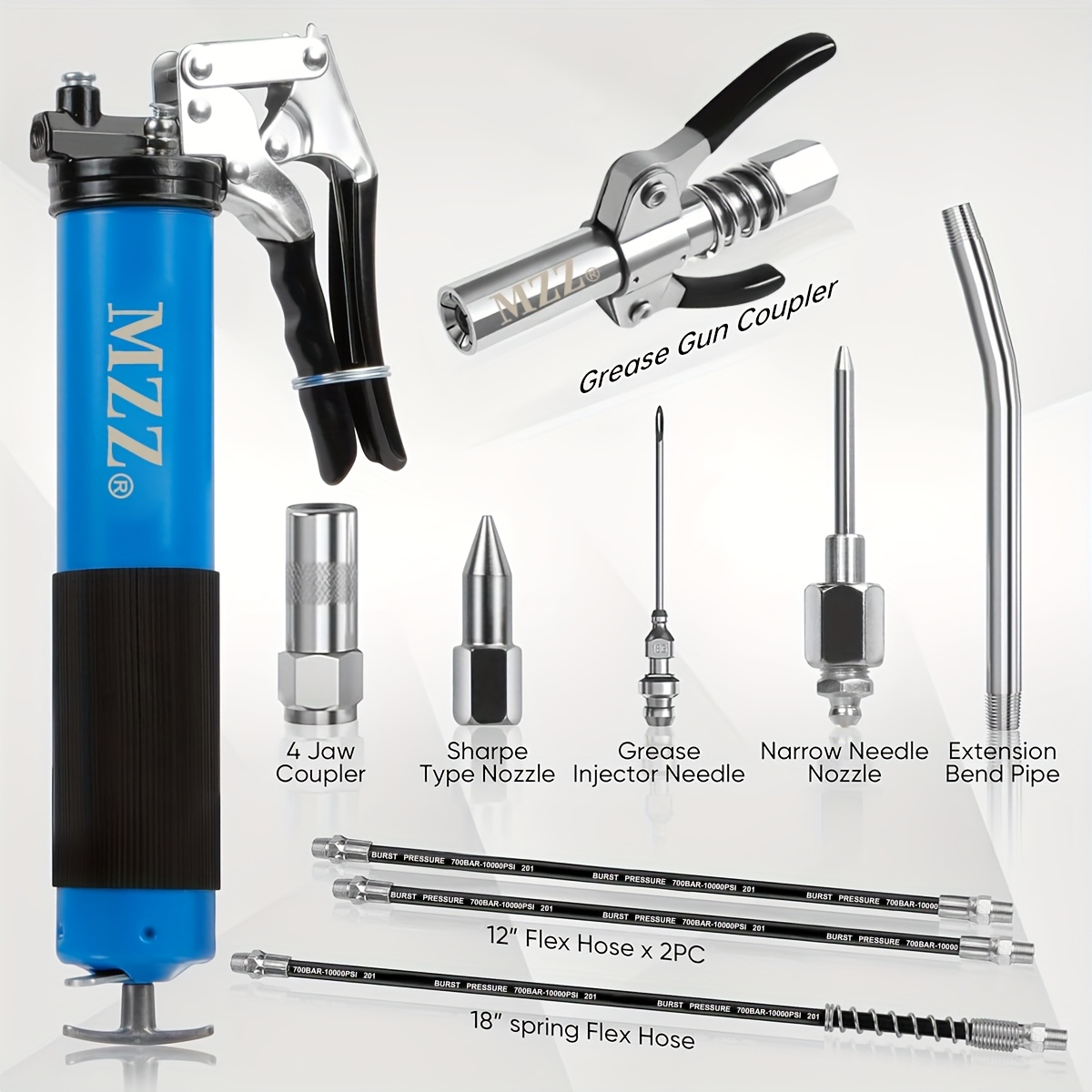 Grease Gun, 7000 PSI Heavy Dut - Grease For Heavy Equipment avaliação e preço