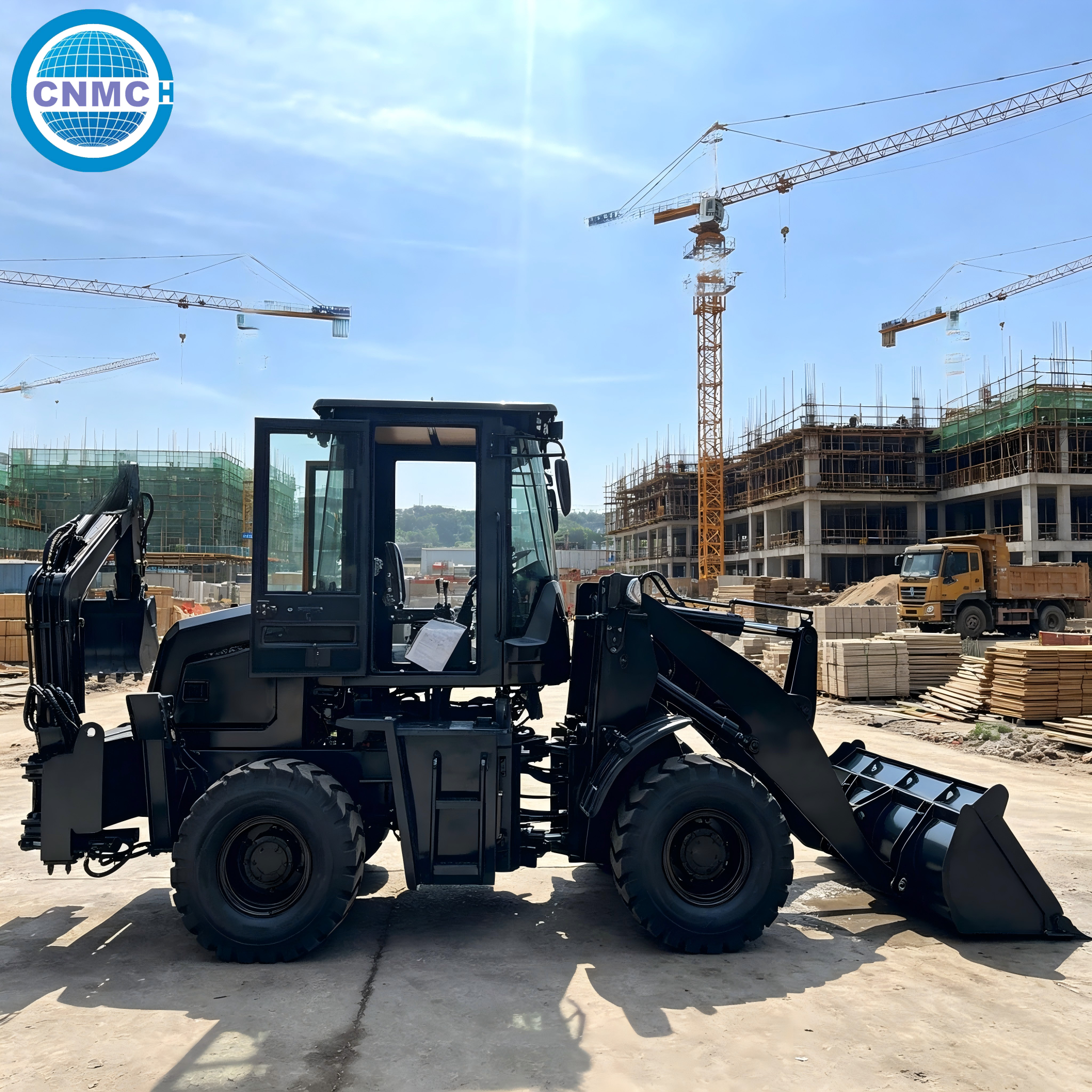 CN10-80 4x4 Wheel Excavator Lo - Tractor Backhoe avaliação e preço