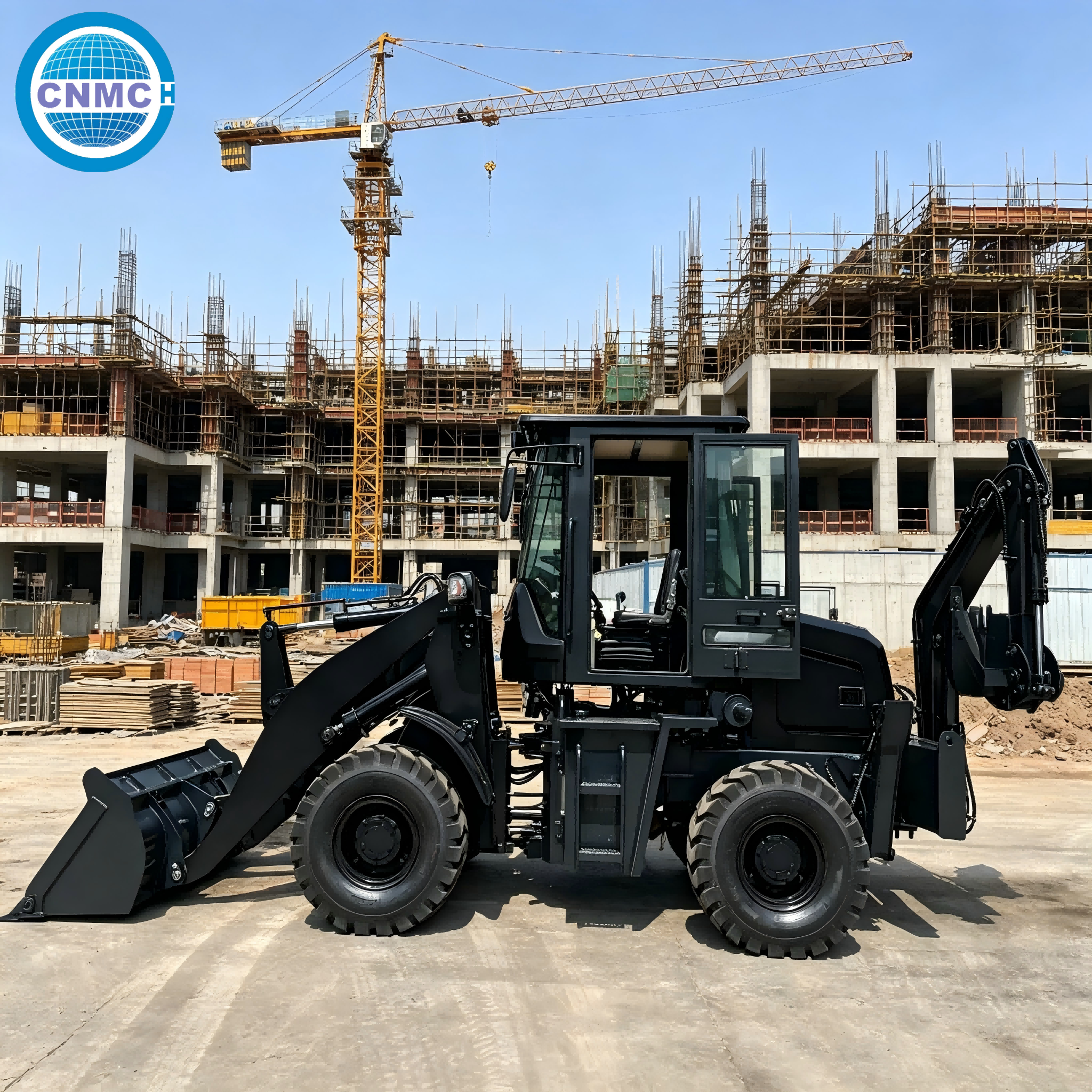 CN10-80 4x4 Wheel Excavator Lo - Tractor Backhoe avaliação e preço
