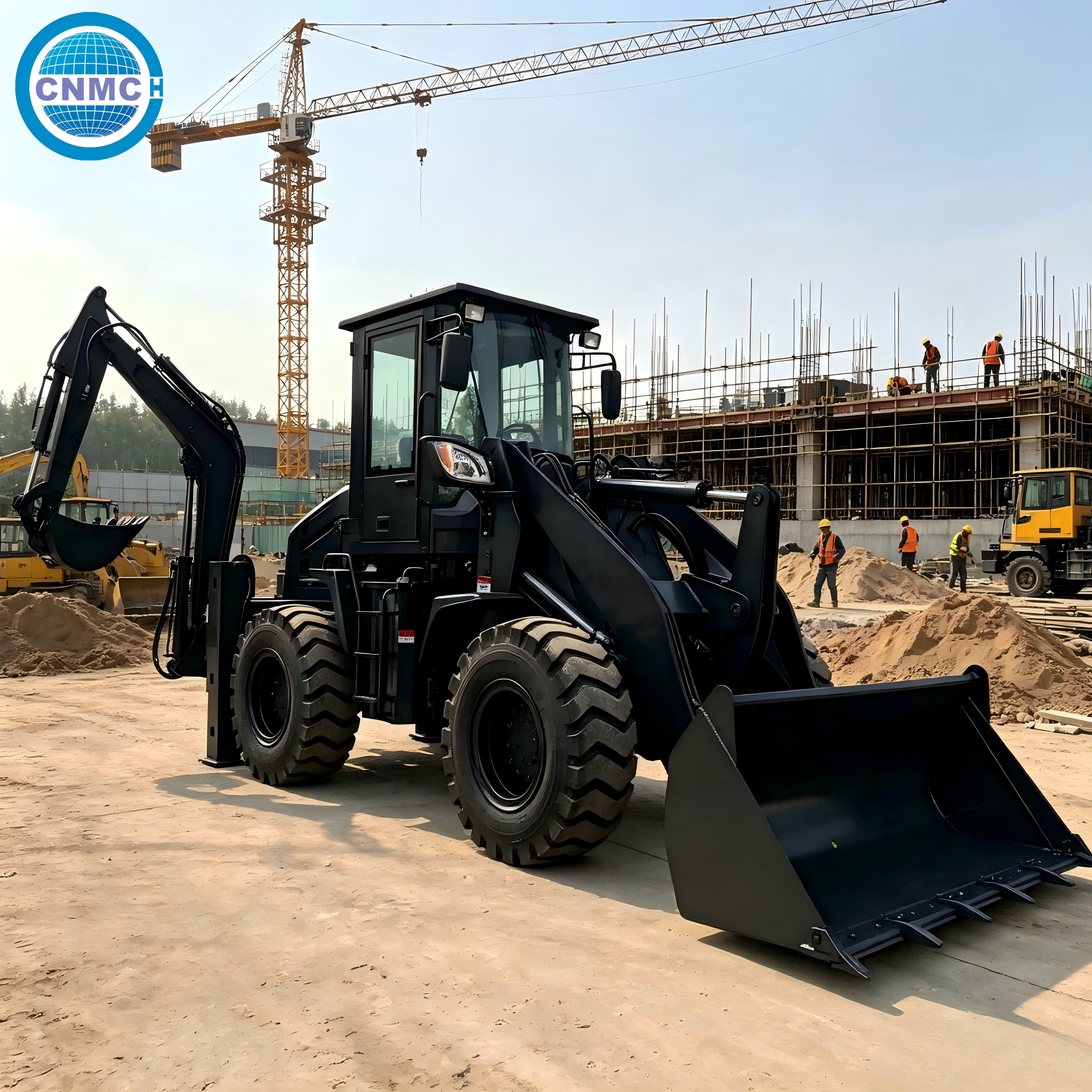 CN10-80 4x4 Wheel Excavator Lo - Tractor Backhoe avaliação e preço