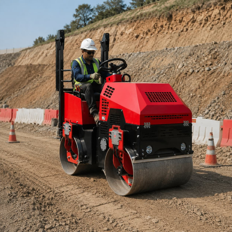 Double Drum Vibratory Road Rol - Heavy Equipment Engine avaliação e preço