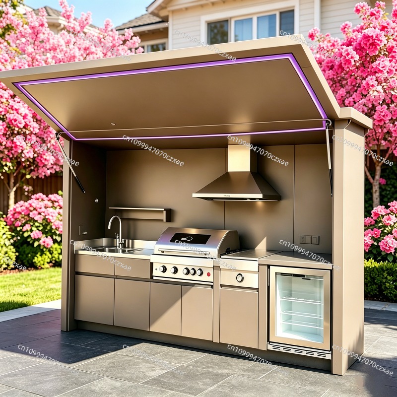All-Weather Outdoor Kitchen Un - Heavy Equipment In Kitchen avaliação e preço