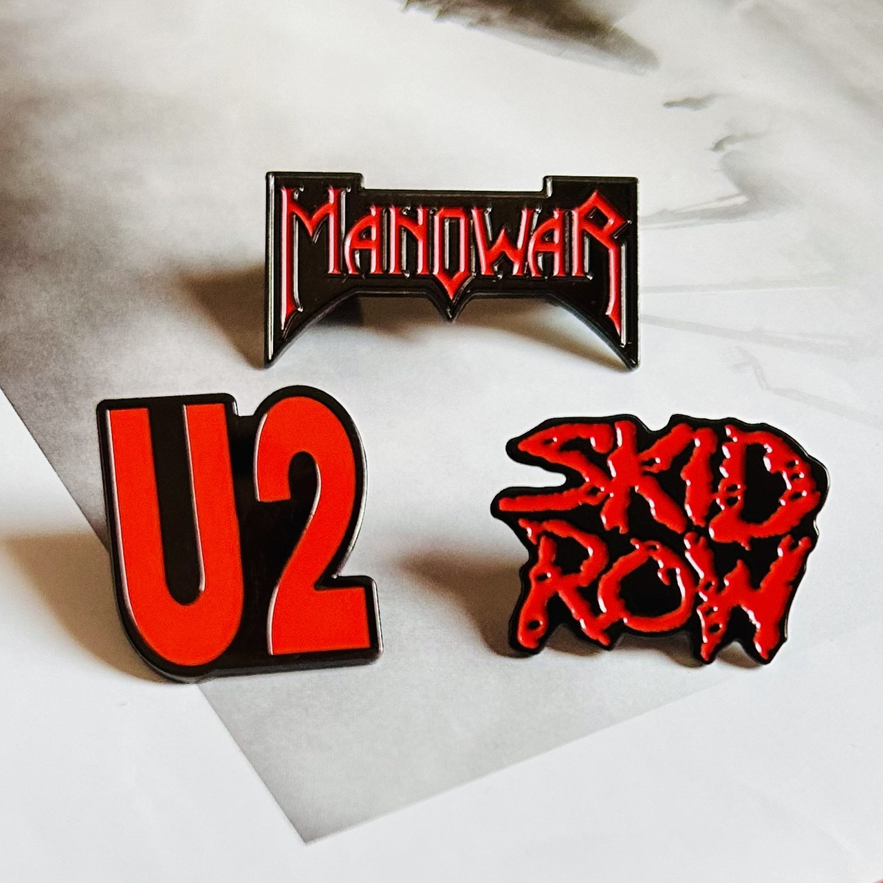 Rock Band Logo Metal Badge Mus - Heavy Equipment Logo avaliação e preço