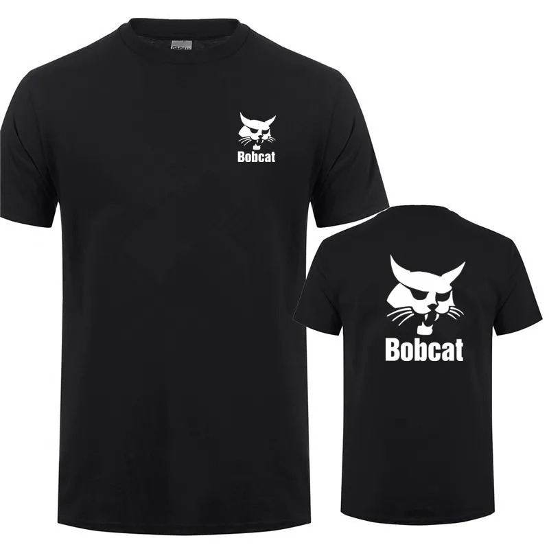 Bobcat T Shirt Summer Men Shor - Heavy Equipment Logo avaliação e preço