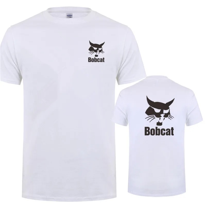 Bobcat T Shirt Summer Men Shor - Heavy Equipment Logo avaliação e preço