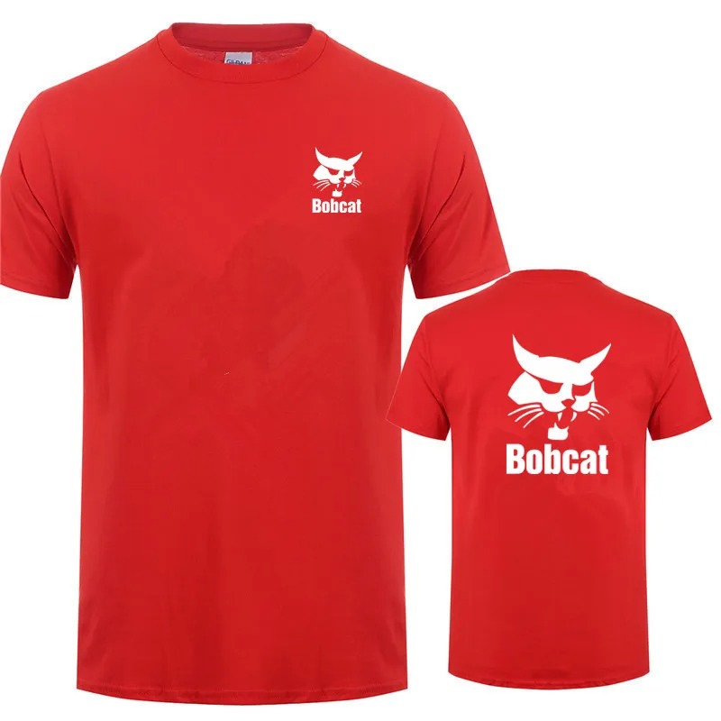 Bobcat T Shirt Summer Men Shor - Heavy Equipment Logo avaliação e preço