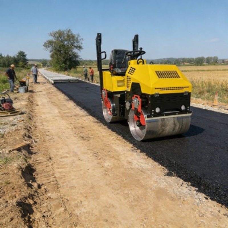 Single Drum Road Roller Vibrat - Heavy Equipment Engine avaliação e preço