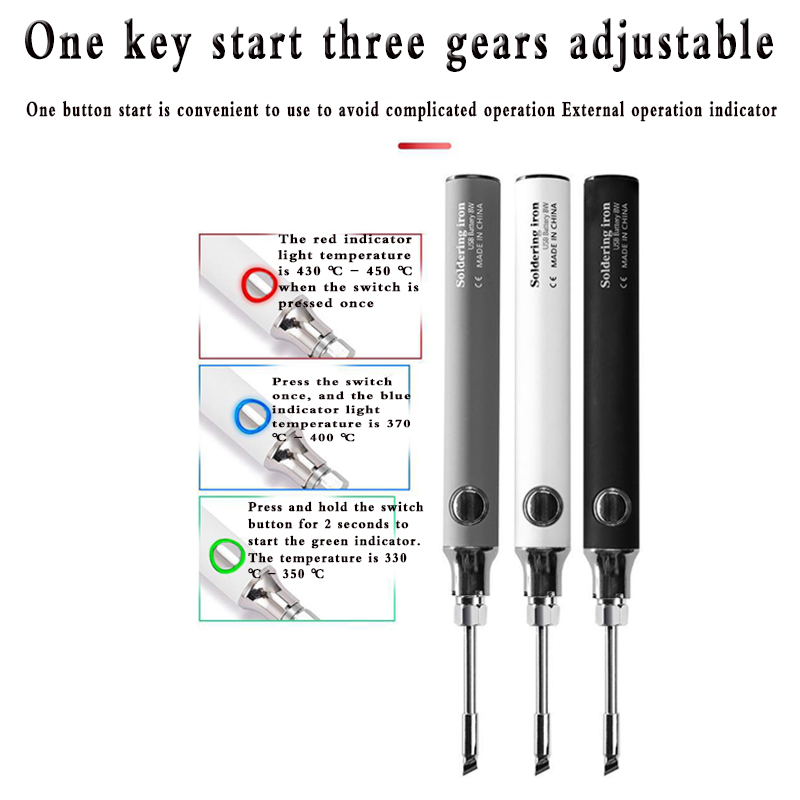 5V Micro Soldering Iron USB Ba - Portable Welding Generator avaliação e preço