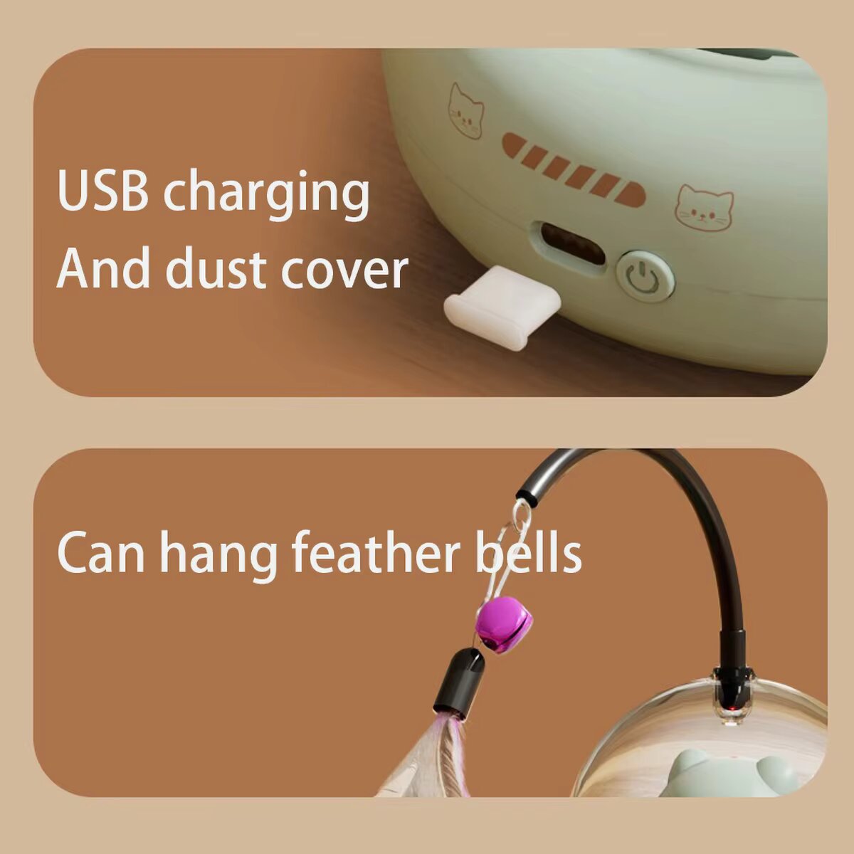 Interactive Cat Toy with Feath - Laser Level Rotary avaliação e preço