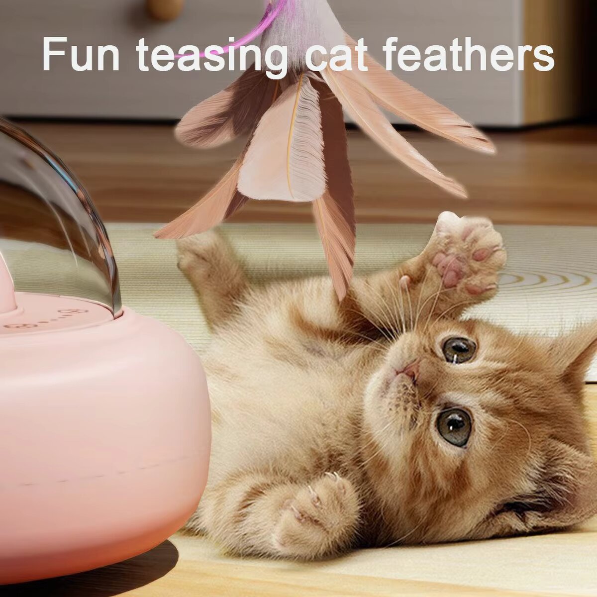 Interactive Cat Toy with Feath - Laser Level Rotary avaliação e preço