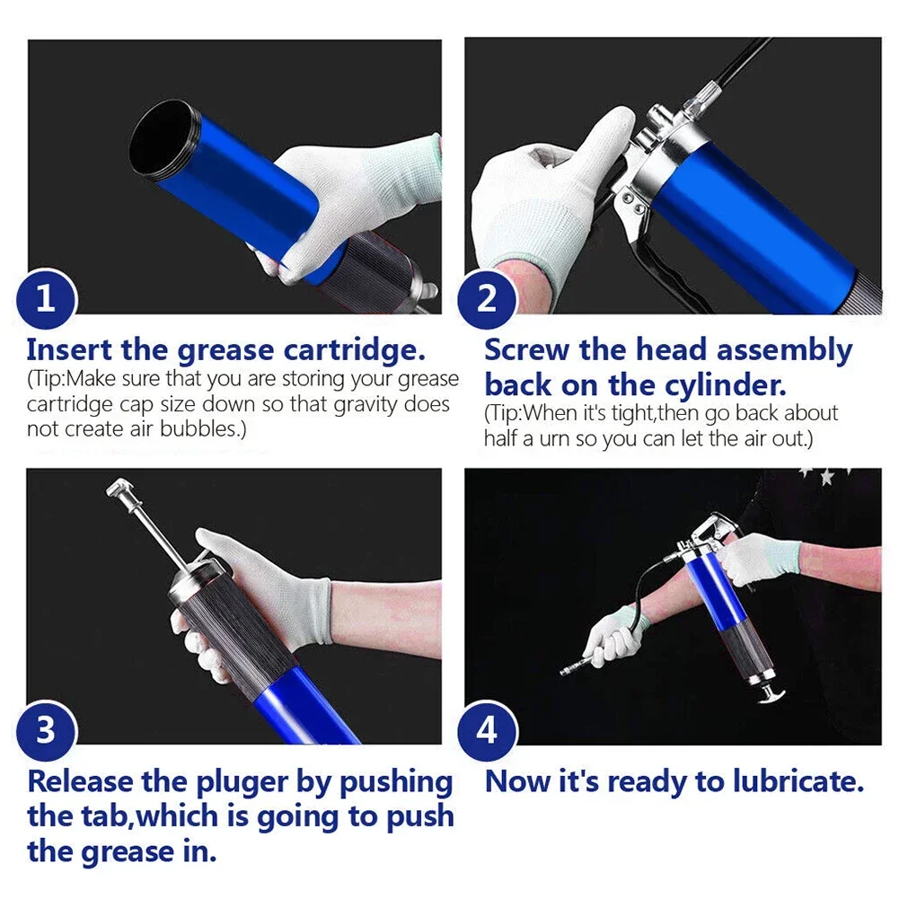 7000PSI Oil Grease Gun Kit Man - Grease For Heavy Equipment avaliação e preço