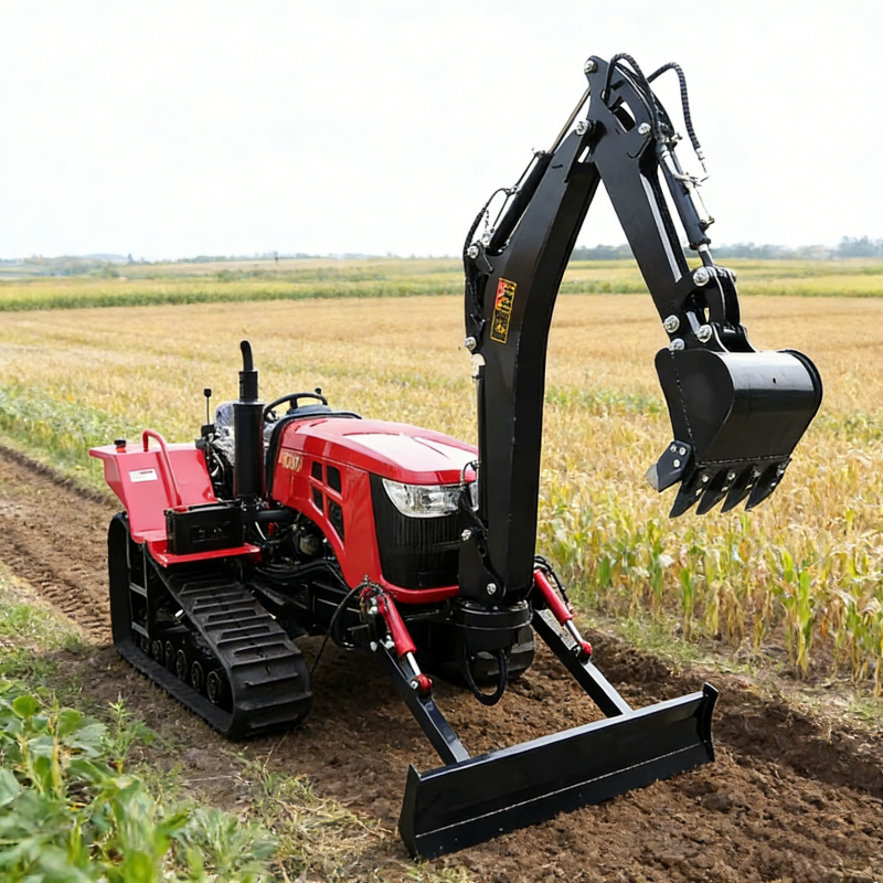 Customized 80/120HP Rubber-tra - Tractor Backhoe avaliação e preço